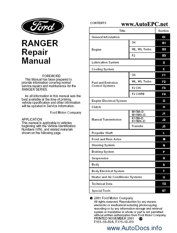 1997 ford ranger repair manual pdf free download